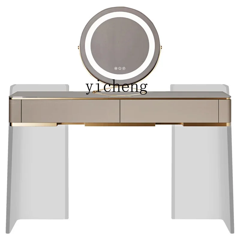 ZC minimalist suspension dresser bedroom modern minimalist acrylic rock slab makeup table