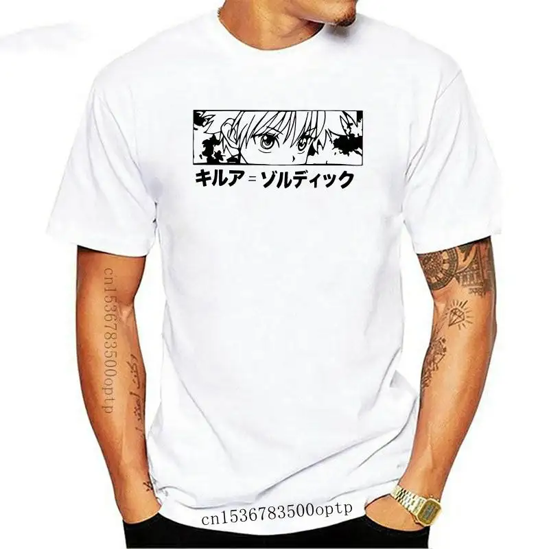 2022 Hunter X Hunter Killua Zoldyck Kurapika Hxh Tshirt Male Ulzzang Harajuku  t-shirt Top Tees Ulzzang