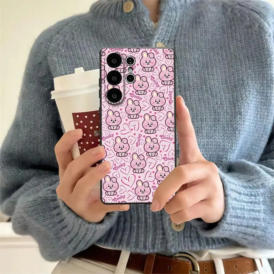 Cartoon -Y-BT-21 Hülle für Samsung Galaxy S26 Ultra S10 S9 S25 Plus Note 20 8 9 10 S23 S26 FE S20 S21 FE S25+ S24 Handyhülle