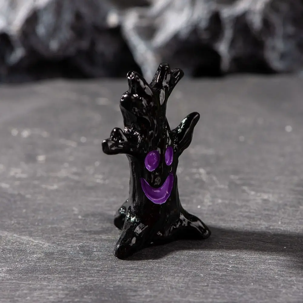 Mini Figurine Miniature d'halloween, château, maison d'arbre, crâne en os, dessin animé, Statue de c
