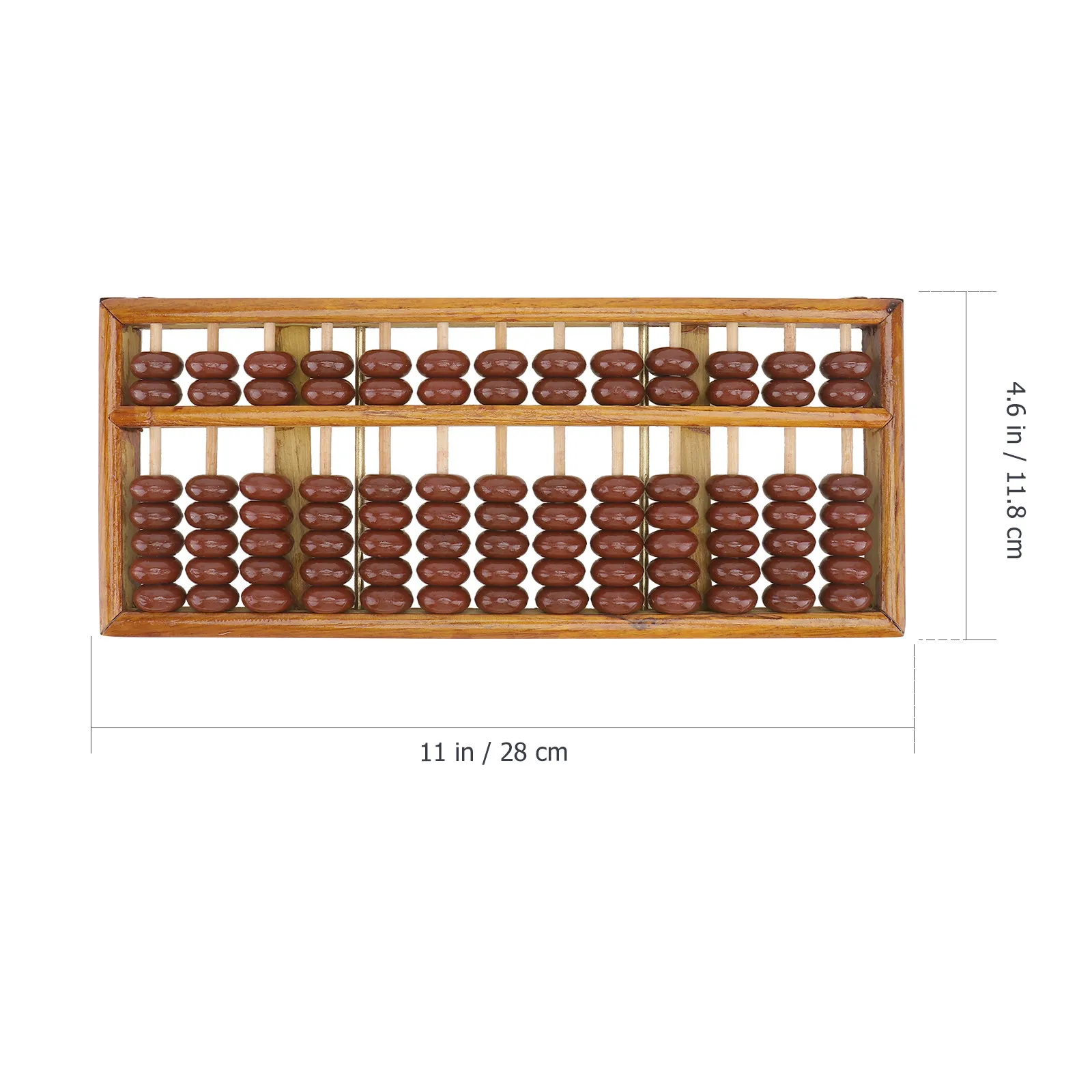 1Pcs 7 Bead Abacus Mental Arithmetic Abacus 13 Rods Students Wooden Educational Tool Compact Durable Brain Development