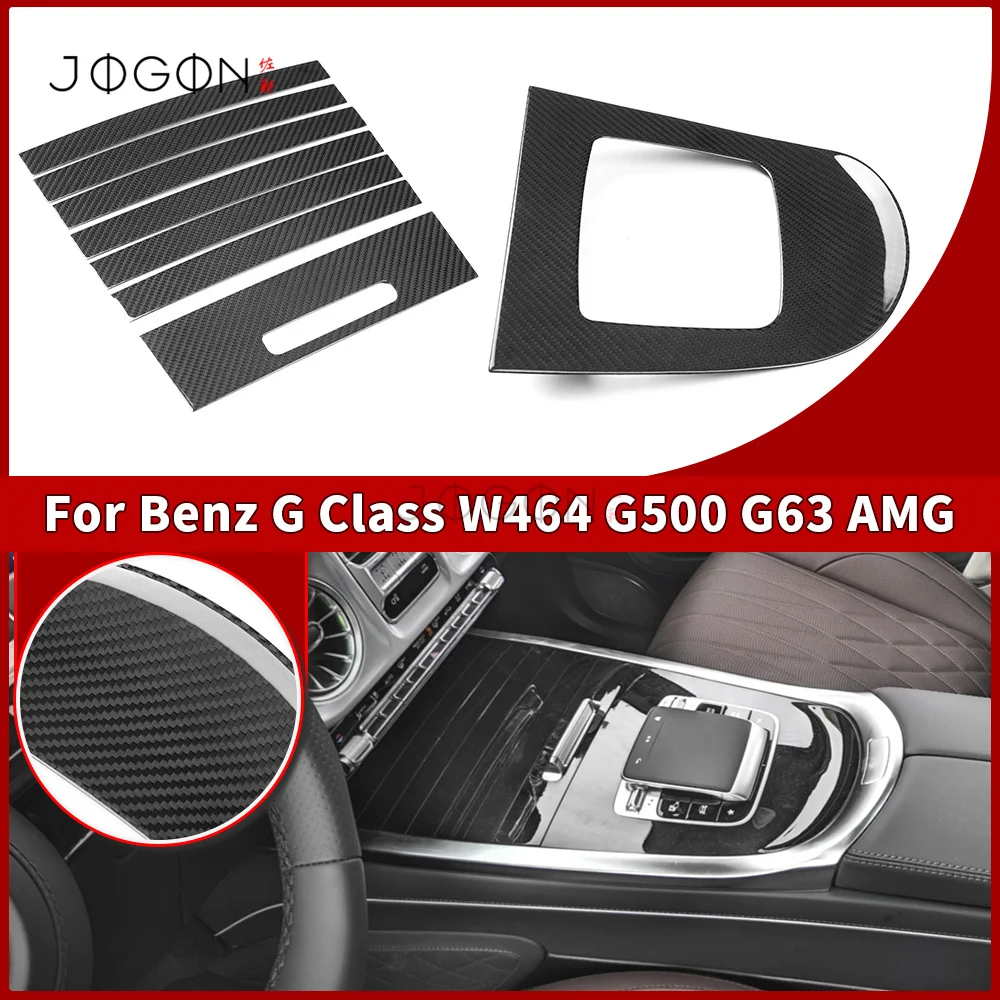 Pre-preg Dry Carbon For Benz G-Class W465 G500 G63 AMG 2025+ Console Center Storge Box Cover&Console Gear Panel Cover Stick-on