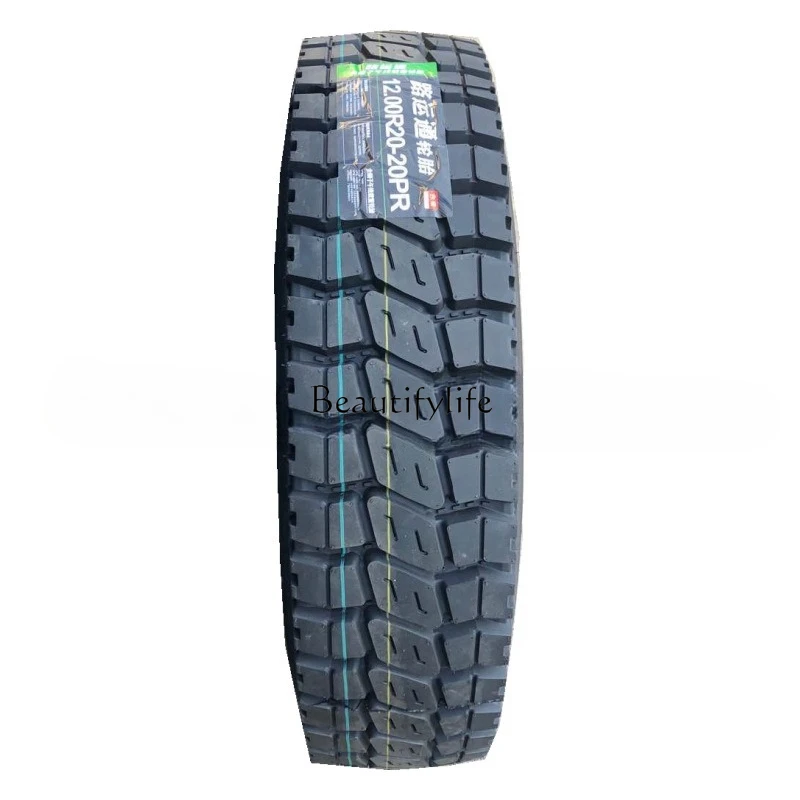 2 Full steel wire tire 1100R20 front four rear eight 11.00R20 dump truck large truck tire mine semi-trailer