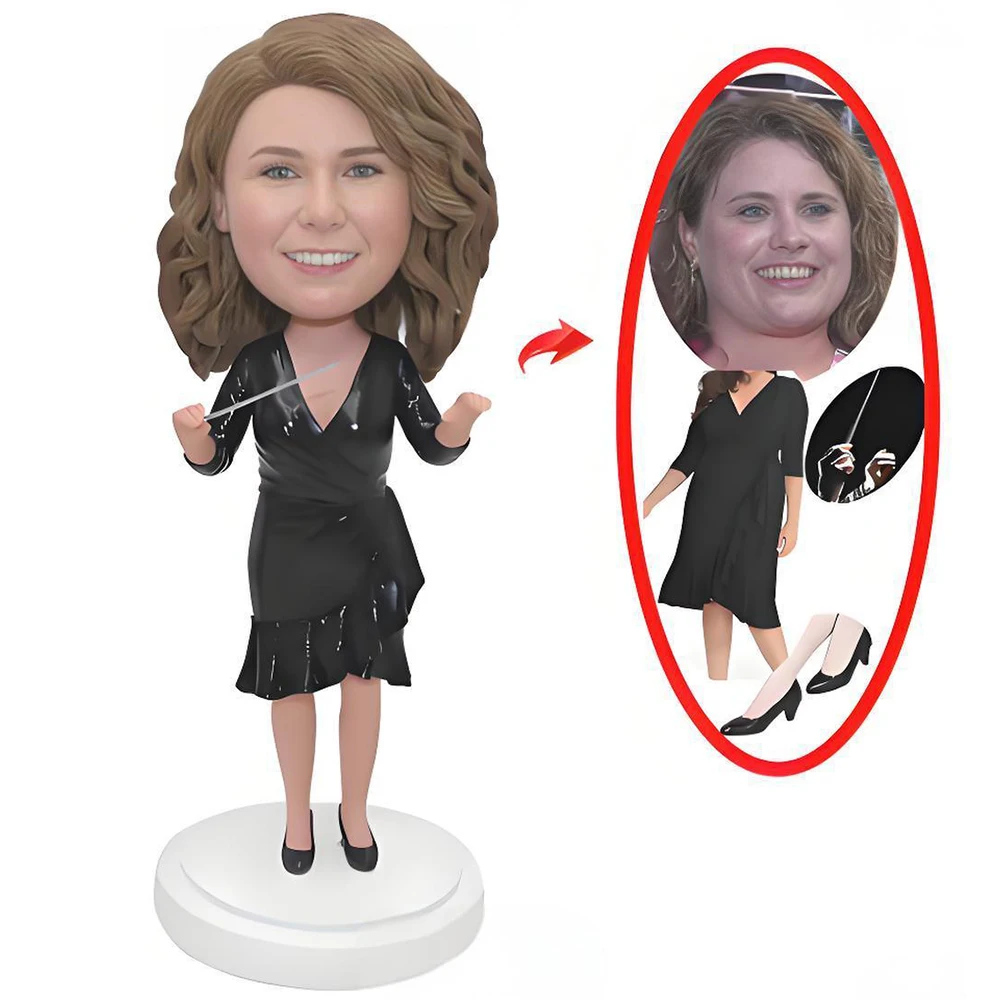 

THE MAESTROMUSIC Custom Bobblehead,Based on Your Photo,Custom Full,Musician Personalized Unique Handmade Figurine