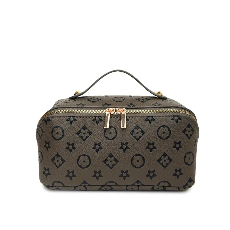 

Free Shipping Women Portable Storage Pouch New Design Print Makeup Bag Large Capacity Travel Toiletry Bag Multiple Colors Availa