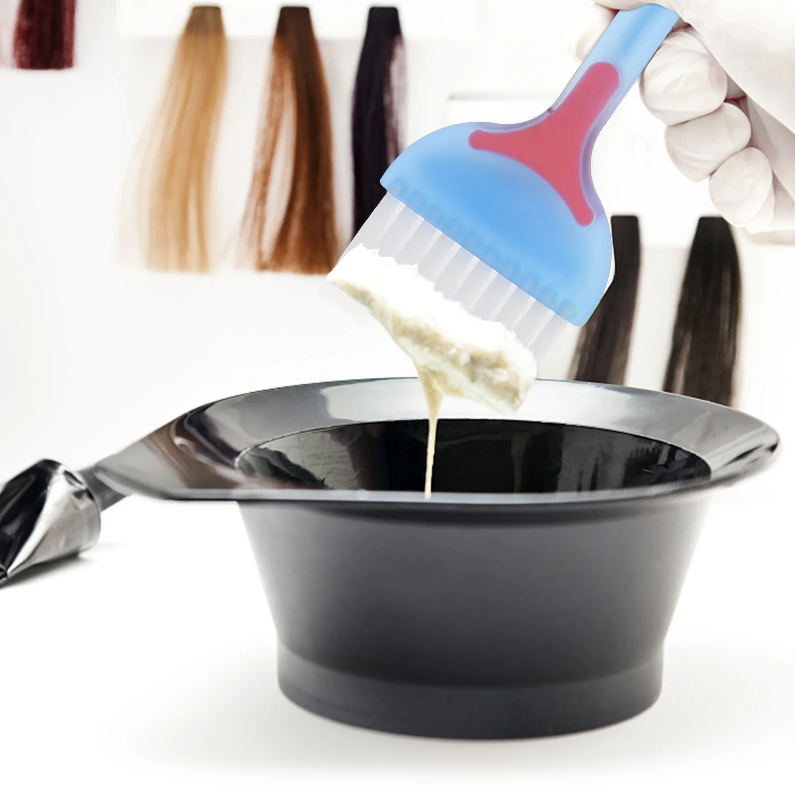 

6-шт., кисть для окрашивания волос, аппликатор для окрашивания волос, моющийся многоразовый парикмахерский инструмент, плотная щетина, удобная ручка для салона