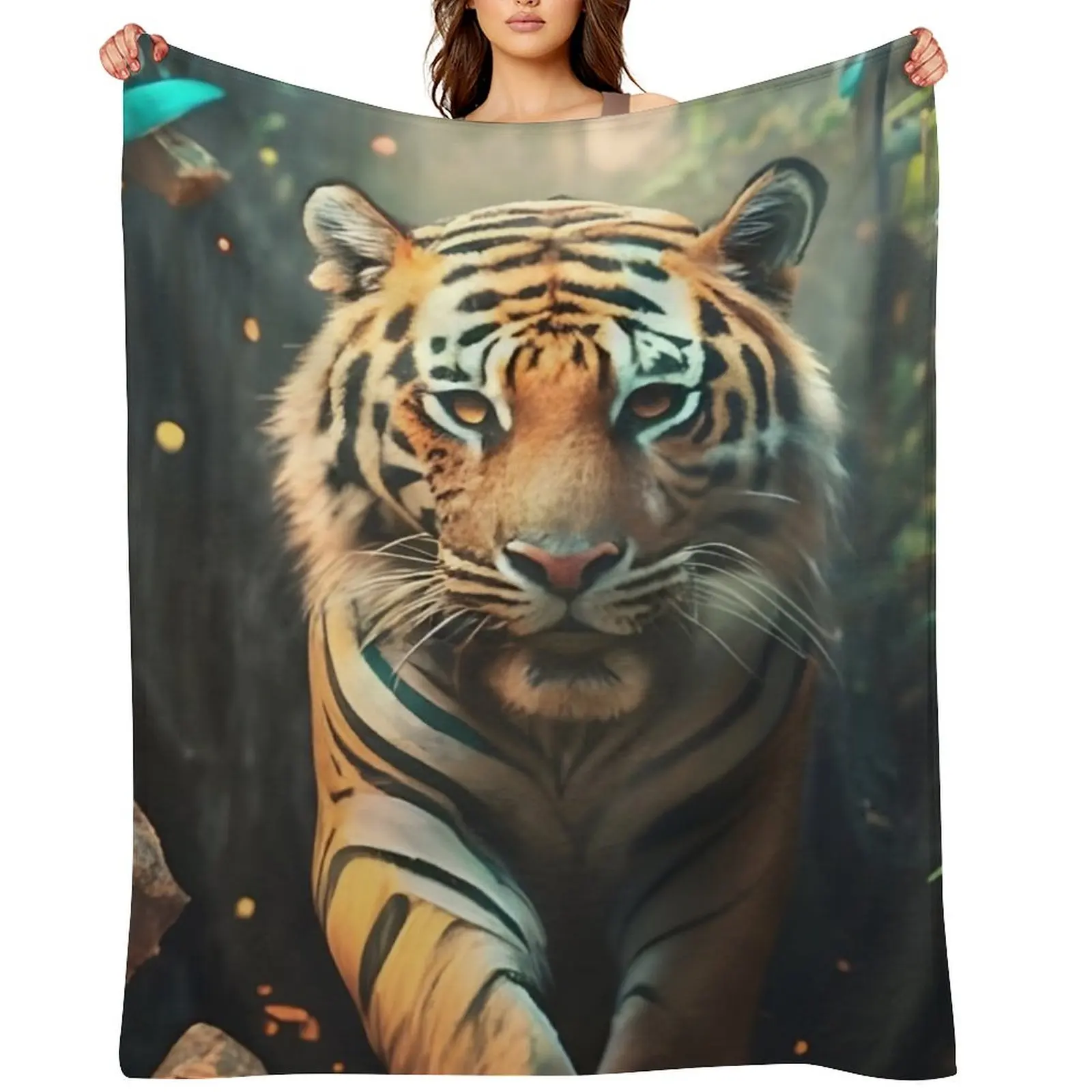 

However, just as the tiger seemed ready to strike, it turned and walked away, disappearing through a hidden passag Throw Blanket