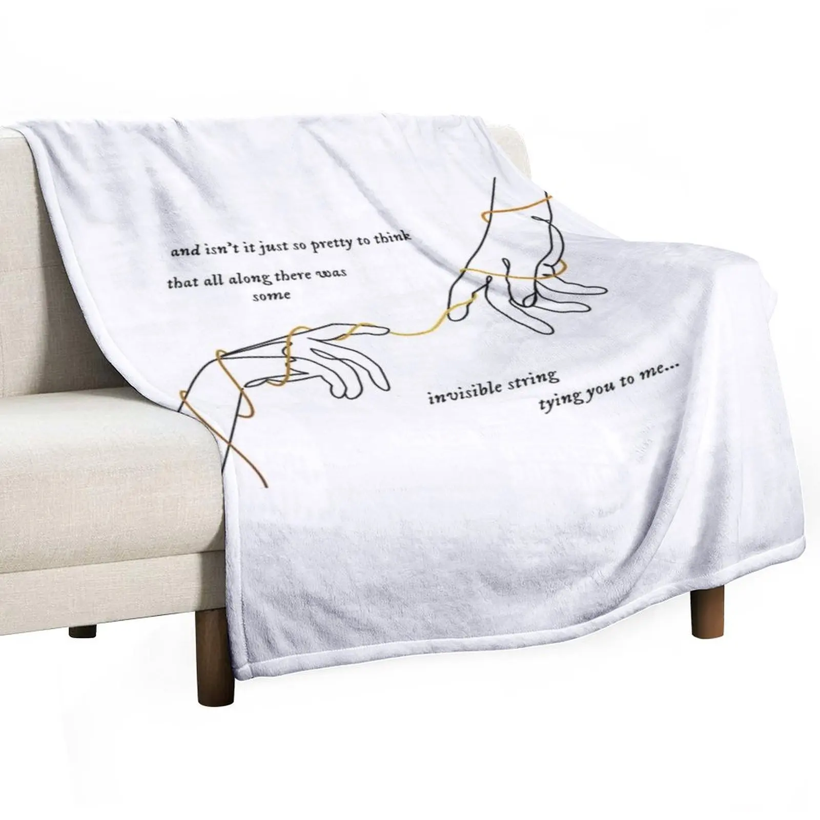 

Invisible string Throw Blanket Soft Beds Beach Blankets