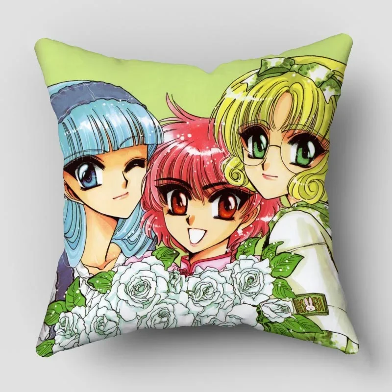 Musife Magic Knight Rayearth Pillowcase Art Square Zippered Pillow Cover 40*40,45*45cm wholesale