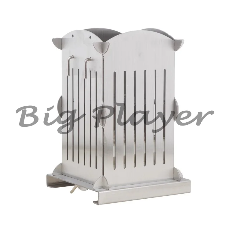 

Stainless Steel 49 Holes Meat Skewer Kebab Maker Manual Small Lamb Skewers Machine Barbecue Stringer Kitchen Tool