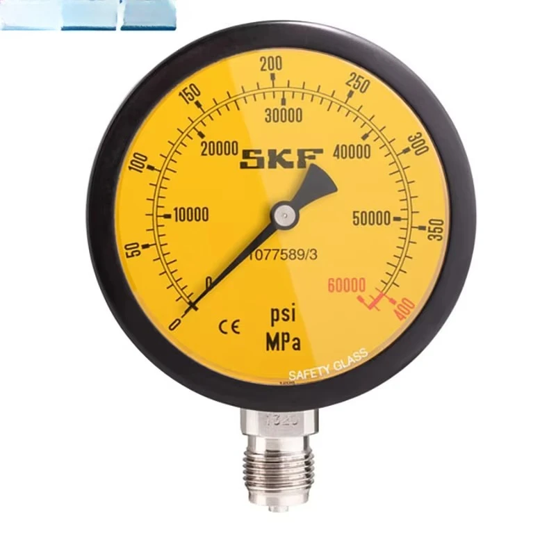 SKF 1077589/3 Pressure Gauges Hydraulic Tools for Mounting and Dismounting for  Oil Injectors 0 - 400 MPa (0 - 58,000 Psi)