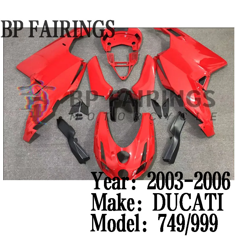 Motorcycle Fairings Fit For Ducati 749 999 2005-2006 ABS Injection Full Body Shell Protective Fairing Kit Body Frame set Red