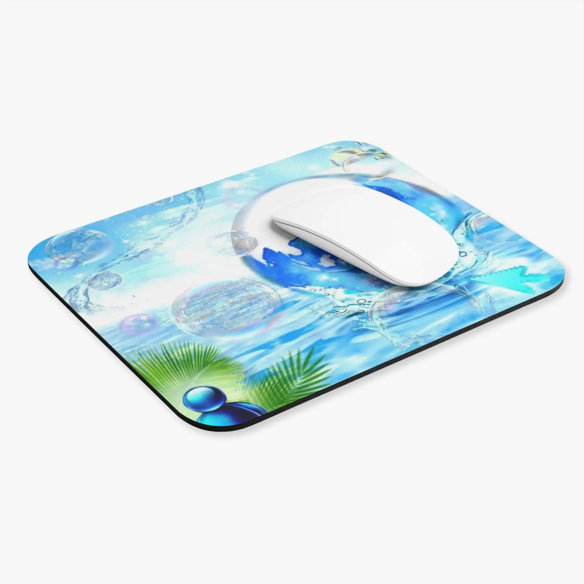 Tapis de souris Aero Frutiger Aqua Frutiger App Icon, tapis de clavier carrés, bord verrouillé, sous-souris de jeu, polymères, 22x18cm