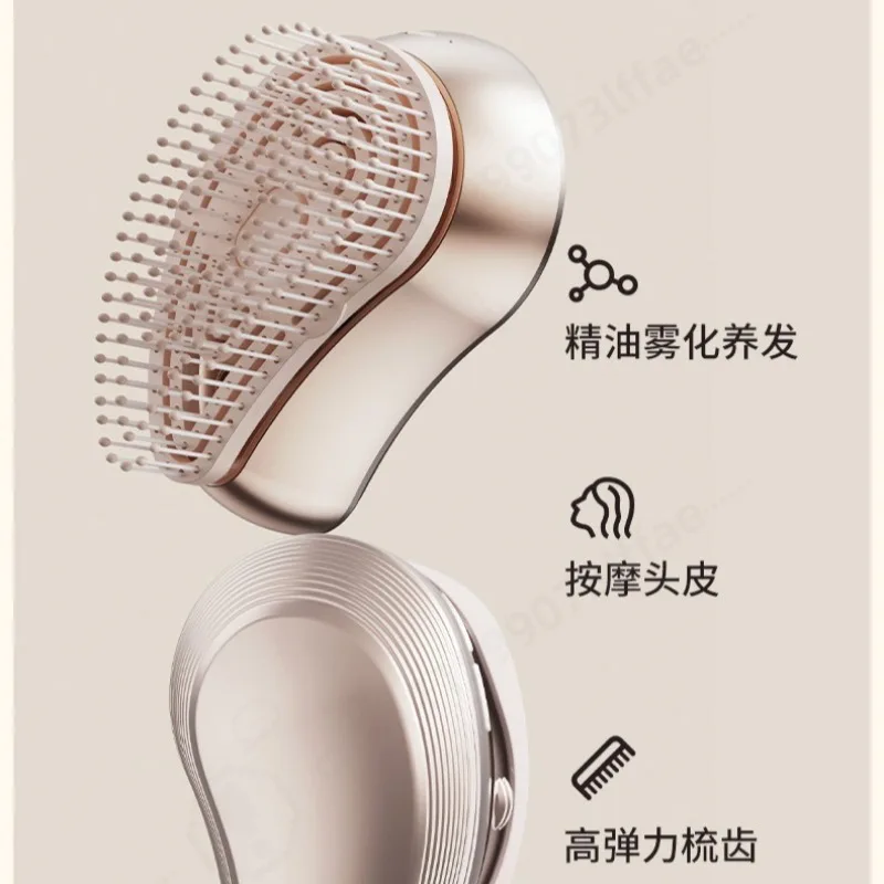 Electric Massage Comb Spray Hair Care Vibration Scalp Massager Atomizing Hair Comb Head Hair Growth Import Device for Home Use