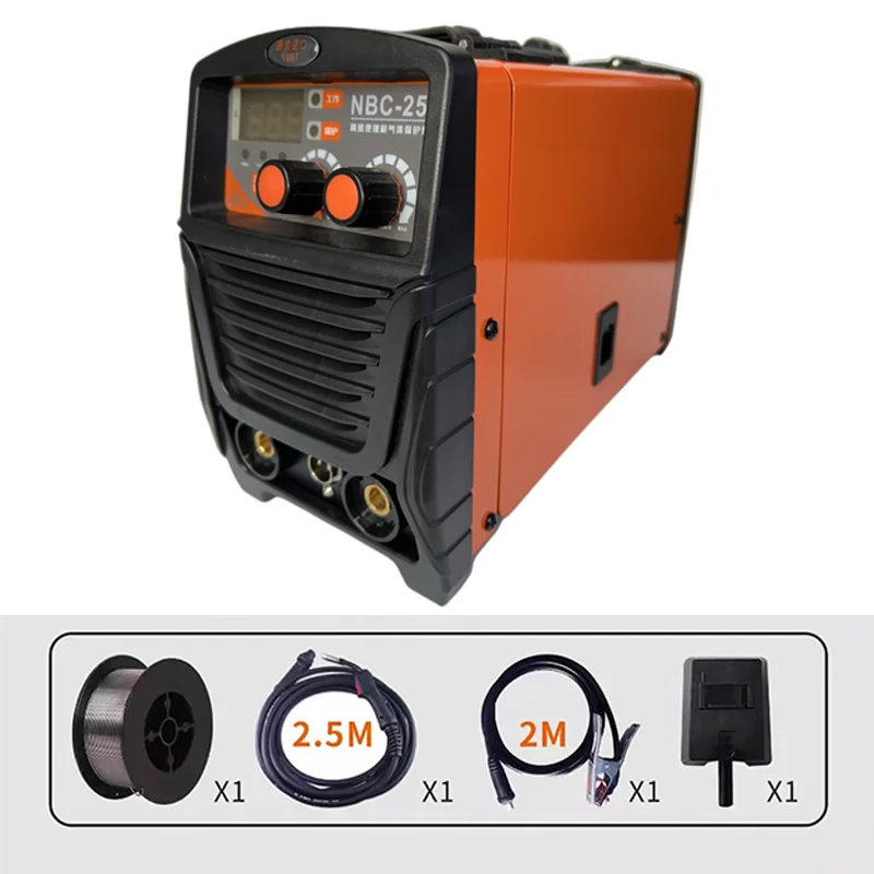 220V Mig Welder No Gas Gasless Welding Machine Fit 1.6mm 3.2mm Flux Core For Household Soldering 5000W