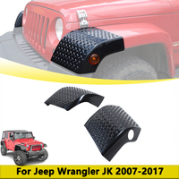 Wheelbrow Wrap Cover Trim Decoration for Jeep Wrangler JK 2007-2017 Side Wheel Brow Protector Guard Hood Exterior Accessories