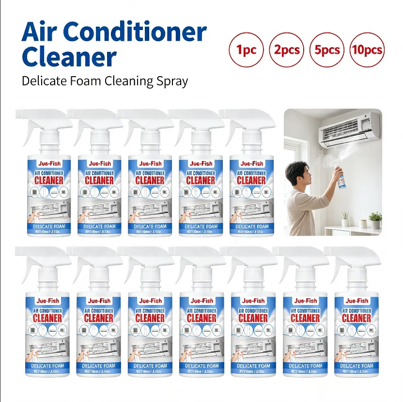 60ml Air Conditioner Cleaner Home Use No Disassembly Foam Cleaning Deodorization Descaling for Hanging Machines