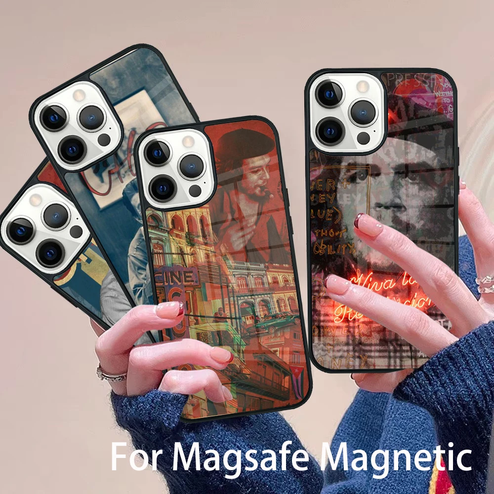 

Che Guevara Phone Case Magesafe Magnetic Wireless Charge Cover For IPhone 16 11 12 13 14 15 Pro Max Plus Mini