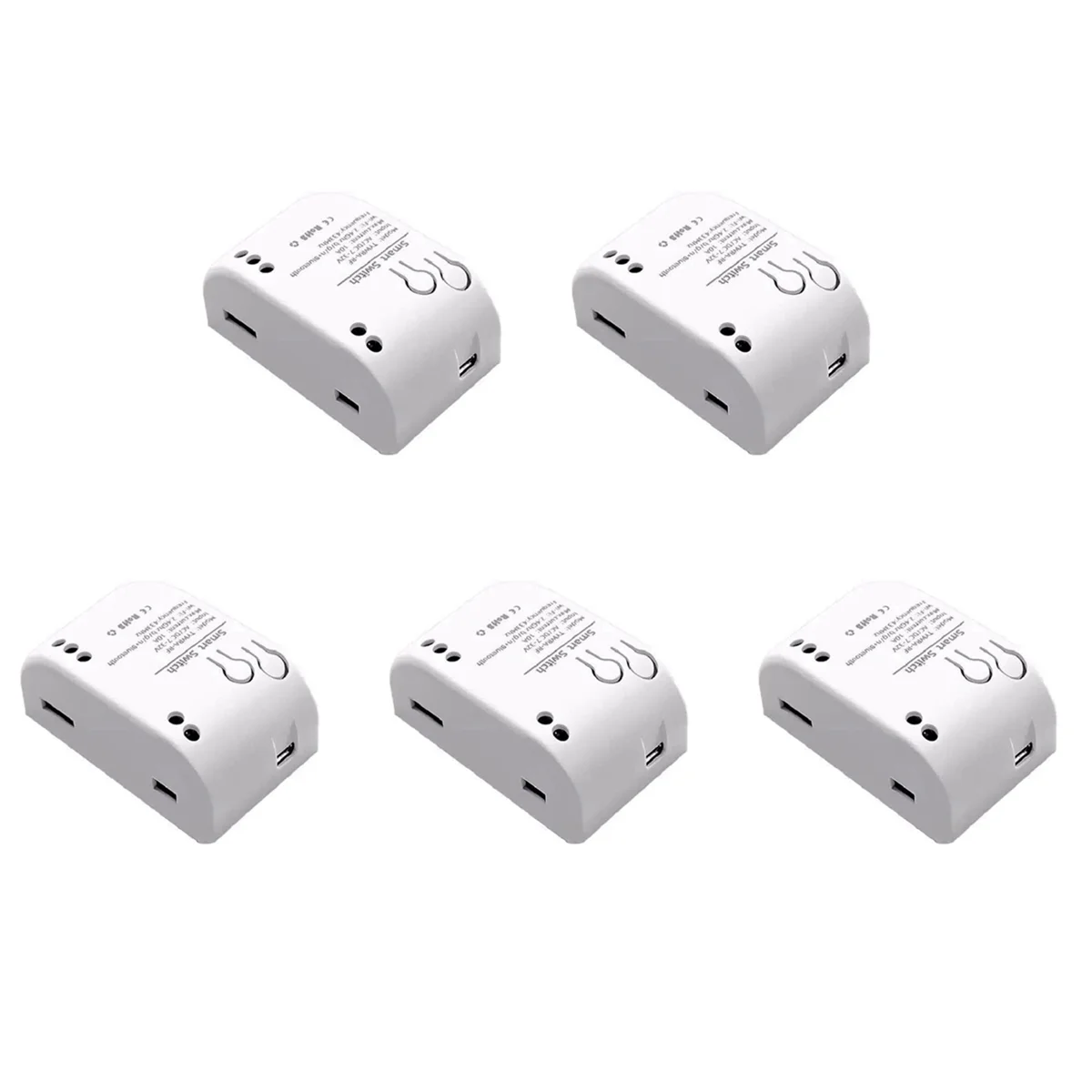 

5X 1CH RF Smart Switch 7-32V AC DC WIFI Tuya Remote Control 433 Light Switch 10A Rele Relay Self-Locking Interlock