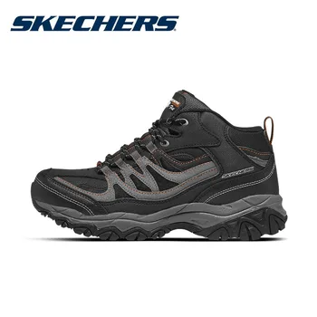 Skechers Men Shoes Autumn Winter Outdoor Sport Hiking Sneakers Non Slip shock-absorbing Platform Flats Leather Trekking Shoes 1