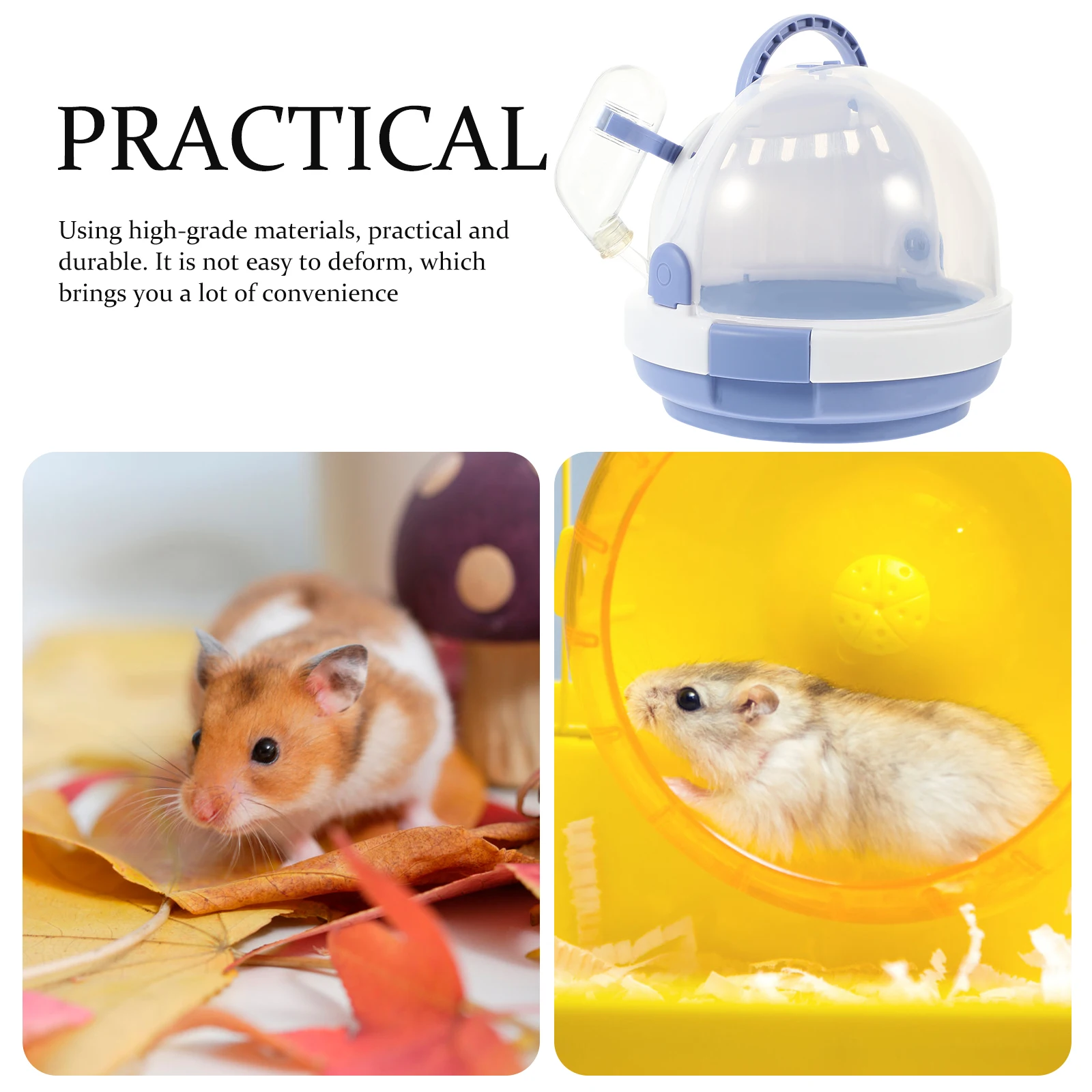 

Hamster Takeaway Cage Small Pets Carrying Plastic Rat Carrier Portable H Design Cages Travel Pet Case Outdoor Supply