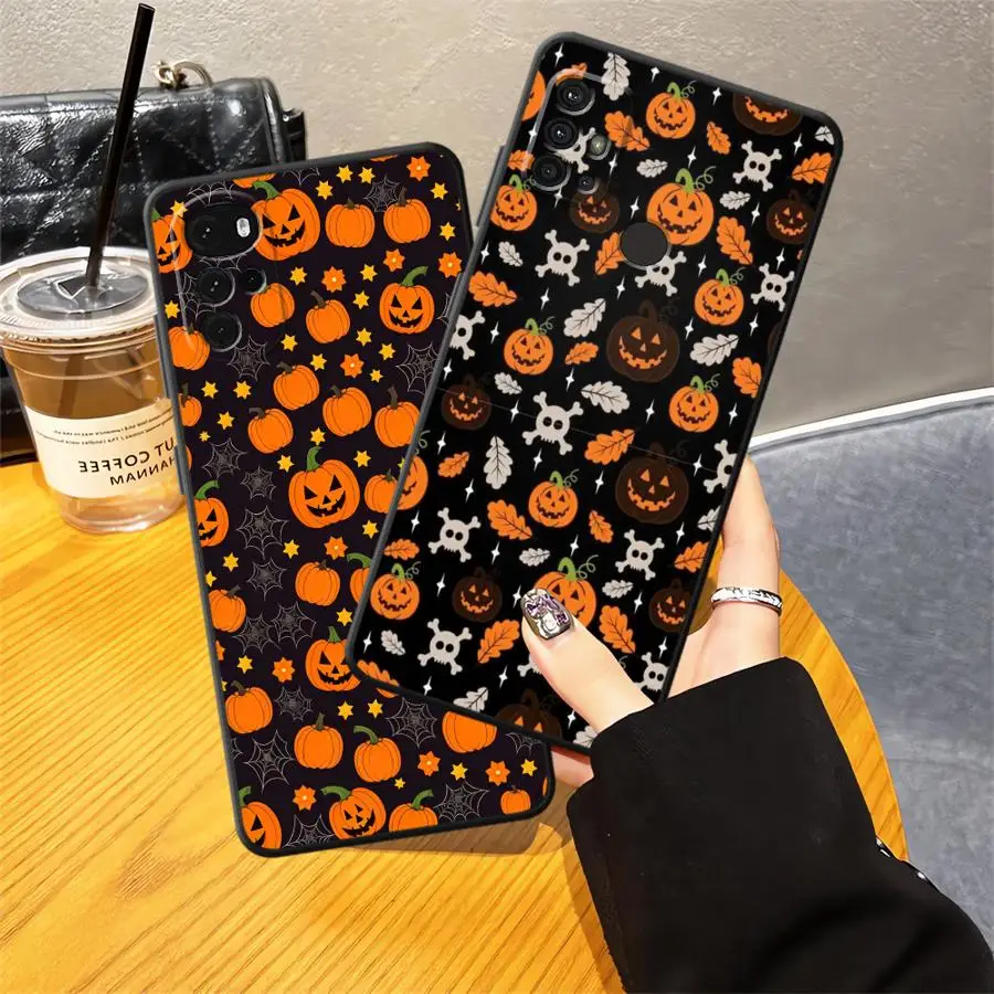 حافظة لهاتف Moto Edge 20 30 S30 Pro X30 Pro غطاء هاتف خلفي ناعم موضة أشباح الهالوين الوحشية