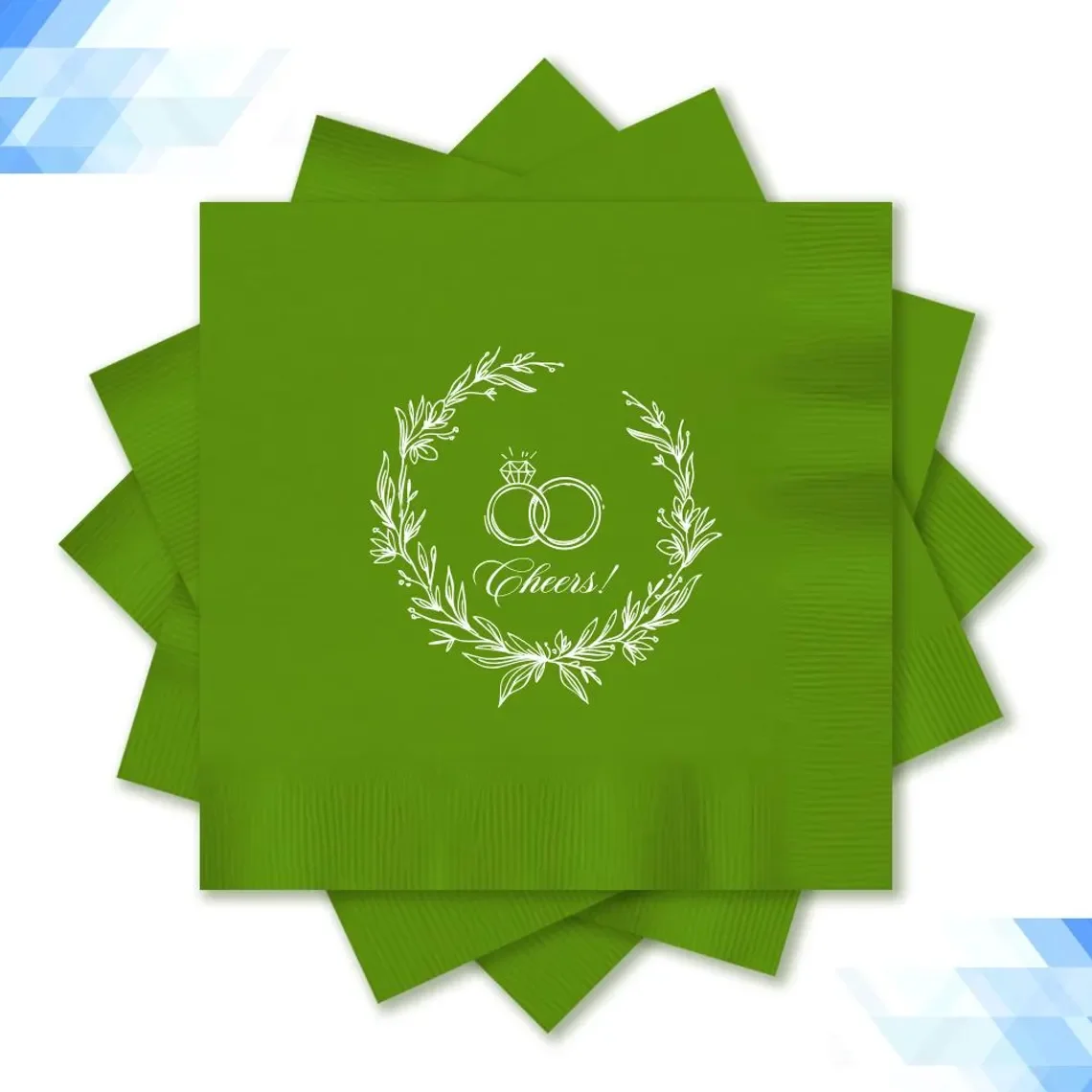 

Personalized Wedding Napkins - Custom Monogram Paper Napkins for Reception-Elegant Table Decor & Favors, Bridal Shower Napkins