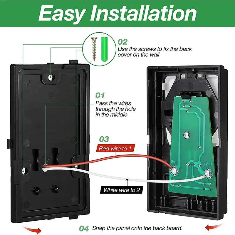 78LM Panel de Control multifunción de abridor de puerta de garaje con Control de iluminación, temporizador de luz ajustable para comodidad, montado en la pared