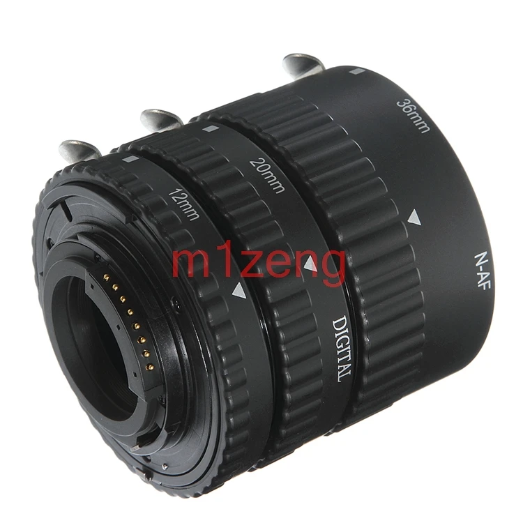 Автоматическая макроудлинительная трубка 12+20+36 мм для Nikon df d3 d4 d5 d6 d90 d610 d750 d780 d800 D810 d850 d7100 dslr камеры