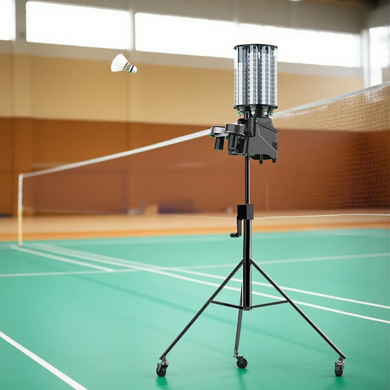 

New Sale PUSUN Smash Ball PB 6001 PRO Badminton Shuttlecock Machine Badminton Shooting Machine with APP Control for Training