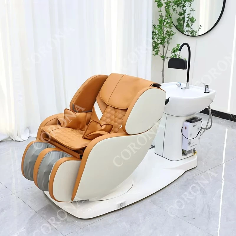 

Electric Hair Salon Head Spa Bed Massage Shampoo Chair With Water Circulation