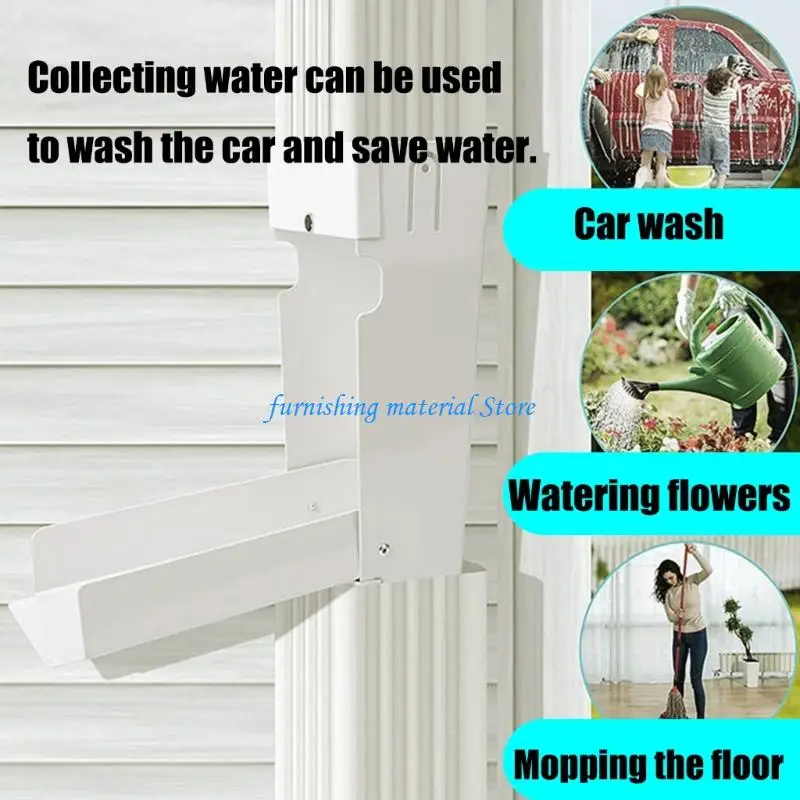 

Y5GD Upgrades Rusts Proof Metal Rainwater Diverters System Optimizes for 3x4 Drainpipes