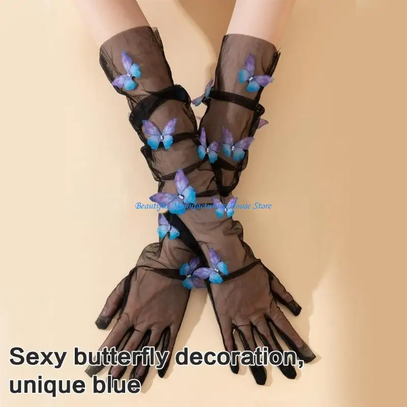 E56A Вечерняя вечеринка Прозрачные перчатки