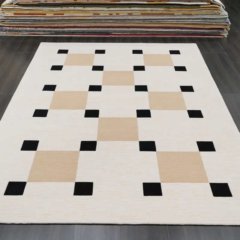 Custom Hand Tufed Weaving Carpet Suppliers Wholesale Wool Rugs Customized for Dining Living Room
