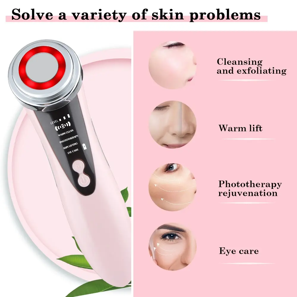 Multifunctional Facial Skin Care Massager Electric Facial Massage Device Clean Face Skin Rejuvenation Lifting Tighten