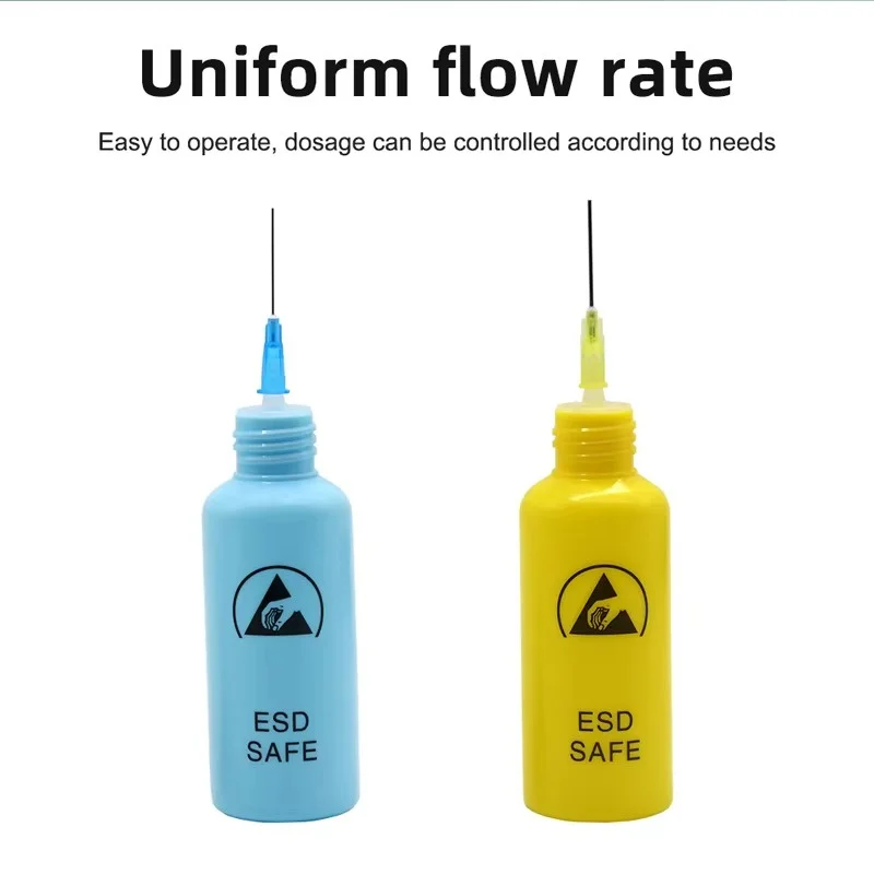 BST-101 50ML Alcohol Bottle Dispensing Rosin Washing Plate Water Anti-static Leak-proof Solvent Bottle with Needle