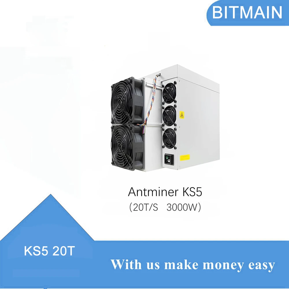 Bitmain Antminer KS5 20T 3000W Kaspa Miner Asic Mining Crypto Hardware Cryptocurrency KAS Coin Mining Machine