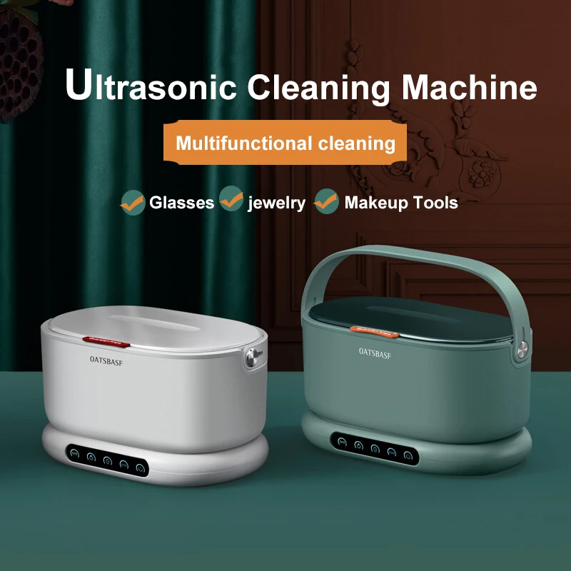 Pulitore ad ultrasuoni bagno gioielli occhiali circuito ultrasuoni trucco elettrico spazzola per rasoio Mini macchina per la pulizia portatile