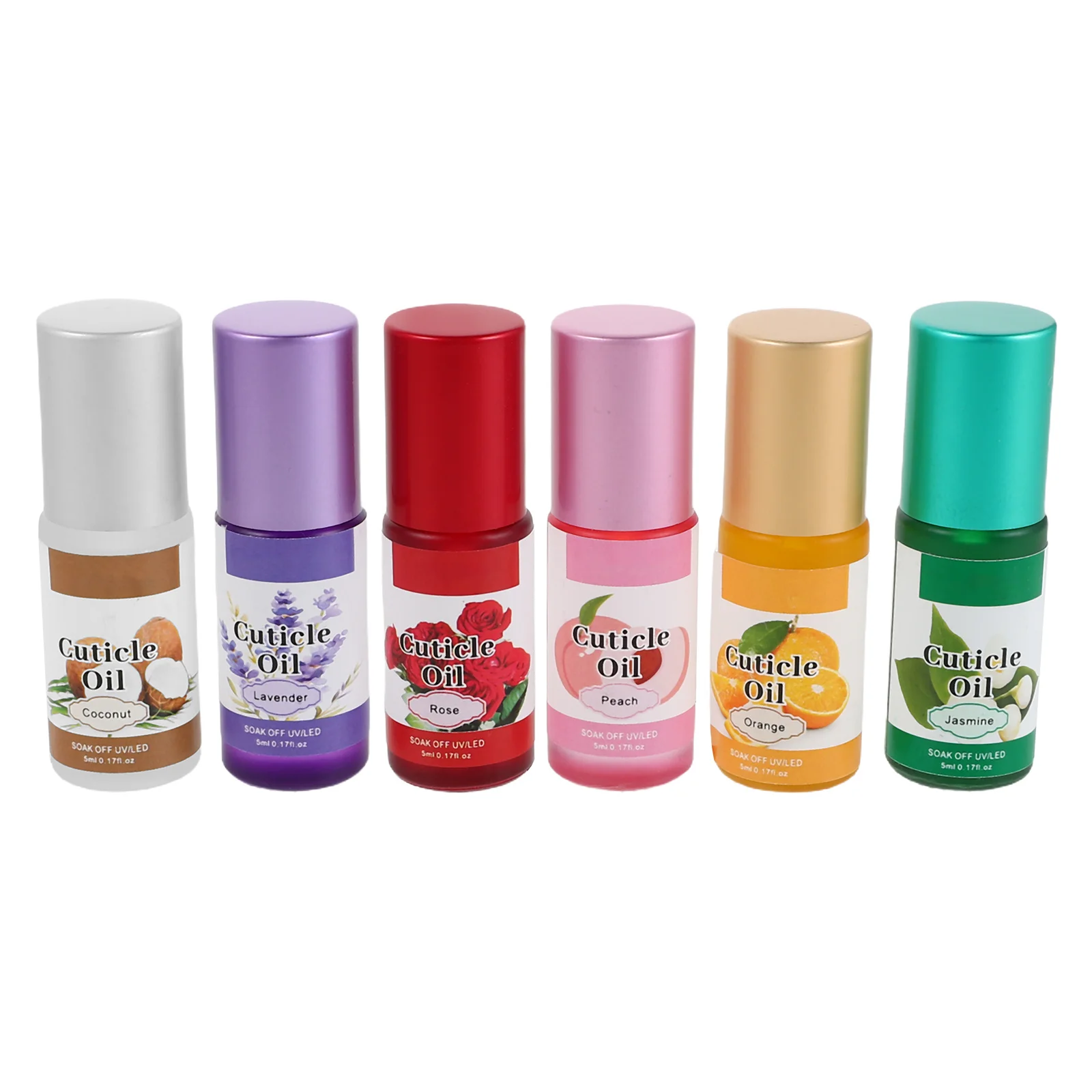 

6Pcs Hydrating Cuticle Oil Roller Nail Care Oil for Revitalizing and Strengthening Damaged Nail Edges Cuticle Pen