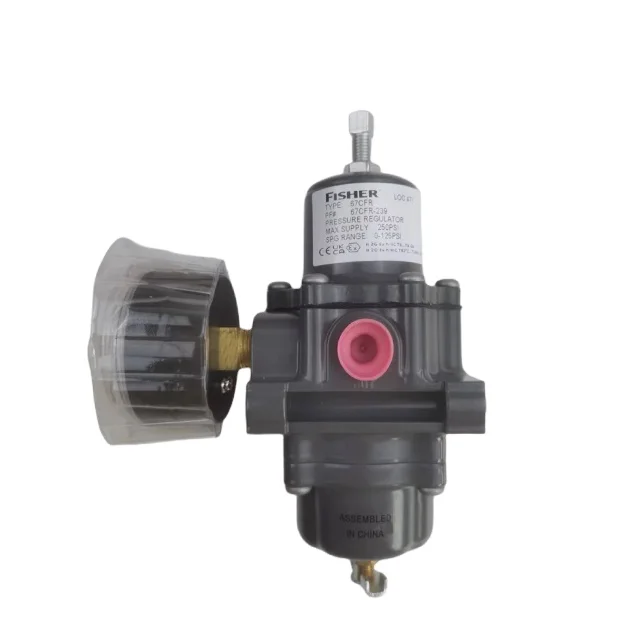 Fisher 0-125PSL 1/4 NPT Rugged Construction Type 67CFR-239 Instrument Supply Regulator Pressure Regulator