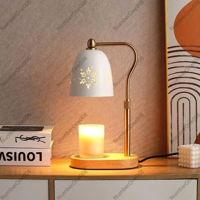 New Wax Melt Light Simple European Style Candle Warmer Aroma Lamp for Bedroom Fragrance Diffuser