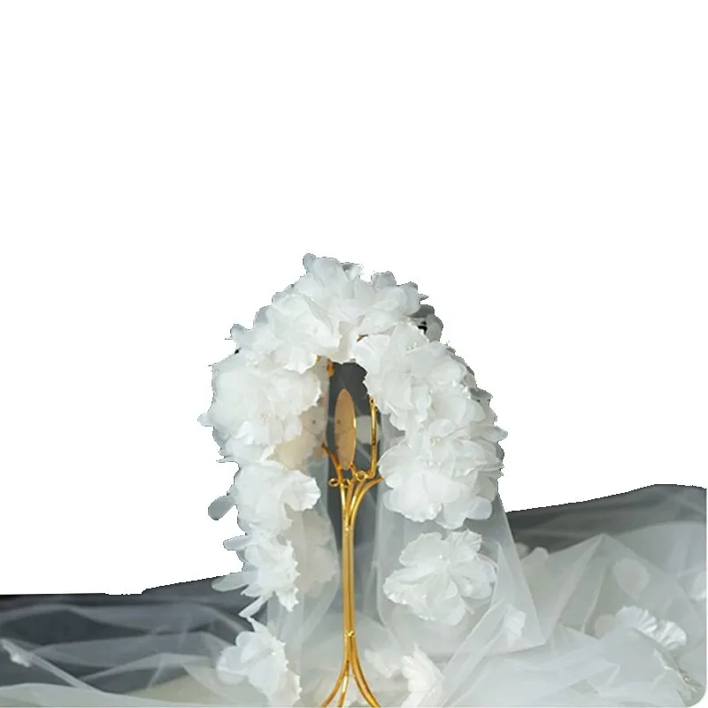 

Veil Super Fairy Retro Flower Trailing Veil Bridal Wedding Dress Accessories Photo Props
