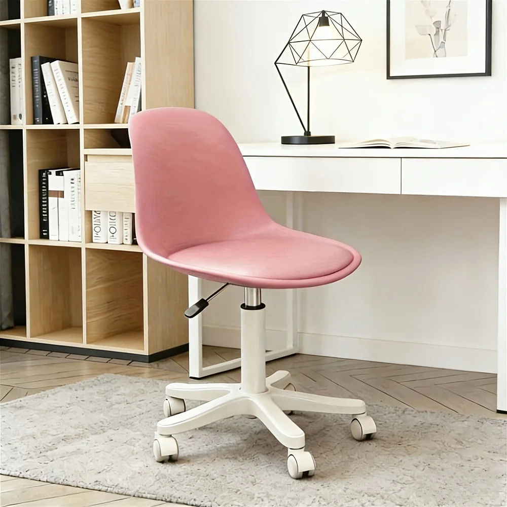 360° Swivel Leisure Chair Adjustable Height Office Chair Ergonomic Gaming Chair Rotating Chair Makeup Chair Armless Desk Chair