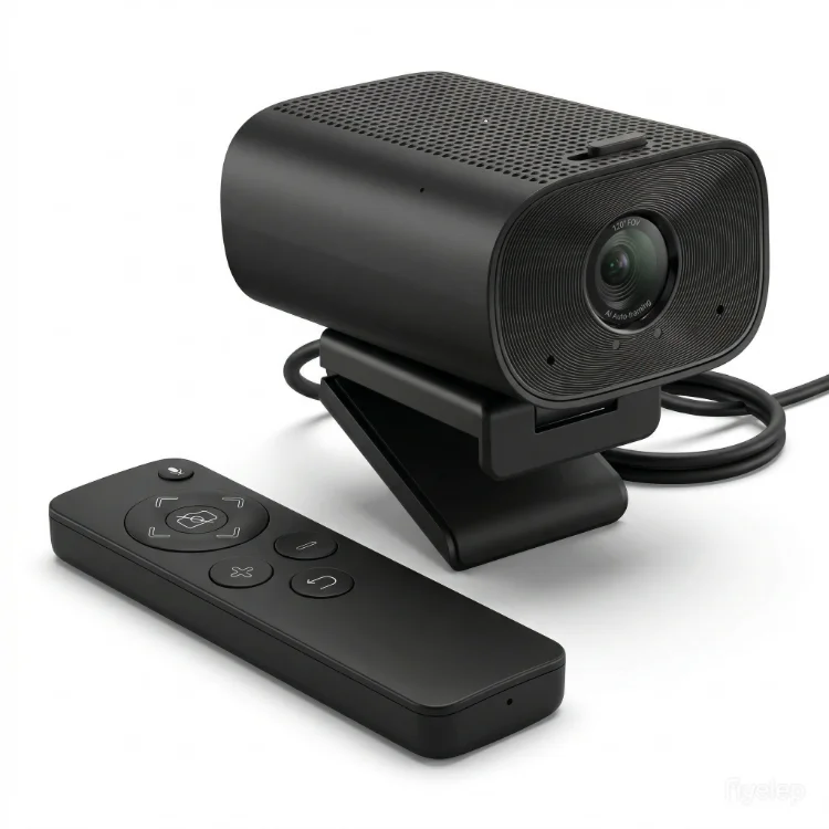 4K 60fps All in One Remote Control USB Webcam Intercom With Speaker For Online Teaching Conference Live Broadcast