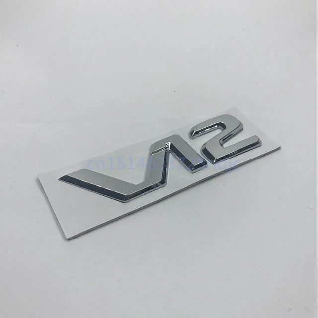 For Mercedes Benz V12 Logo Fender Emblem Badge Sticker Adhesive R129 W140  W220 - Car Stickers - AliExpress