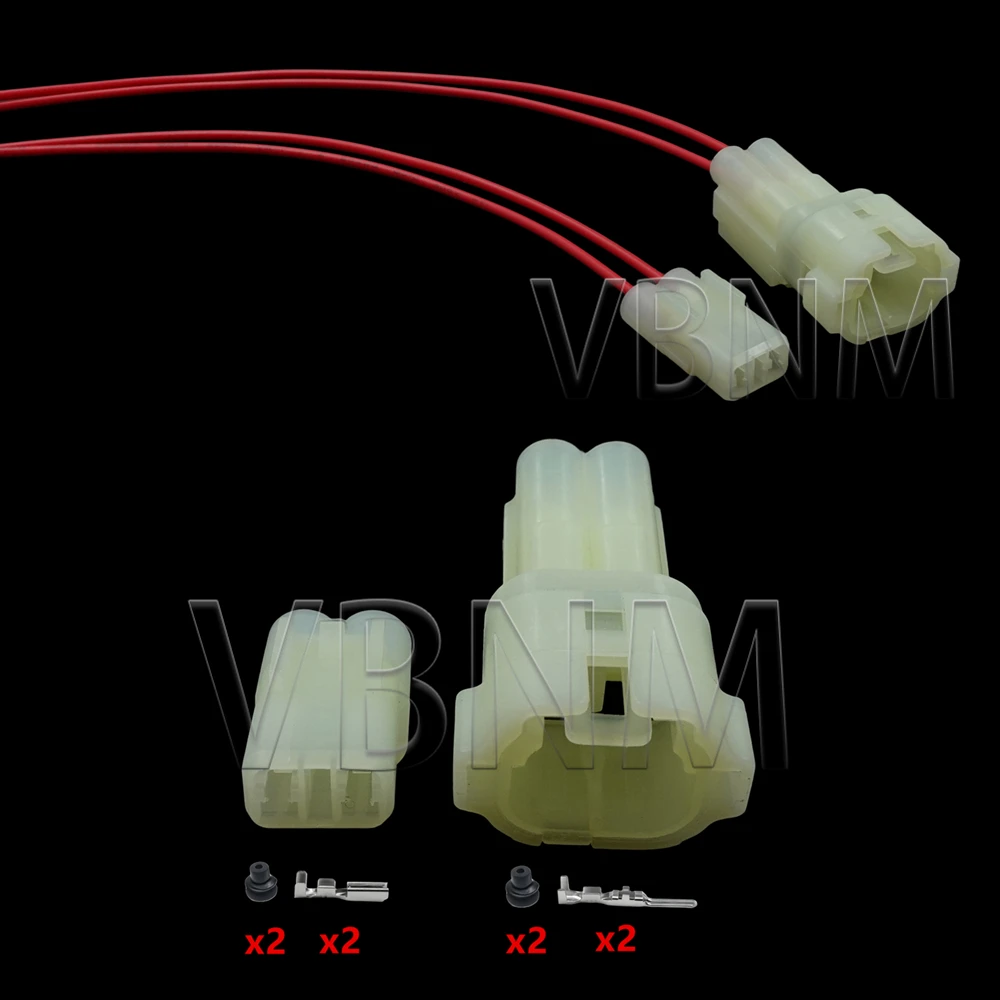 2-poliger 6187-2801 6187-2804 6180-2451 Auto-Steckverbinder AC-Baugruppe Stromversorgung Batterie Wasserdichter Elektronischer Rückfahrradar-Kabelstecker – Detail 2