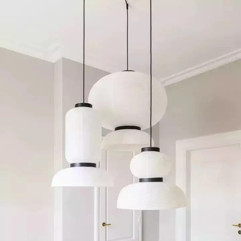 

Modern Minimalism Home decoration,Japanese Rice paper Warm Light LED Pendant lamp,Wabi-Sabi Style Parlour Study Room Decor