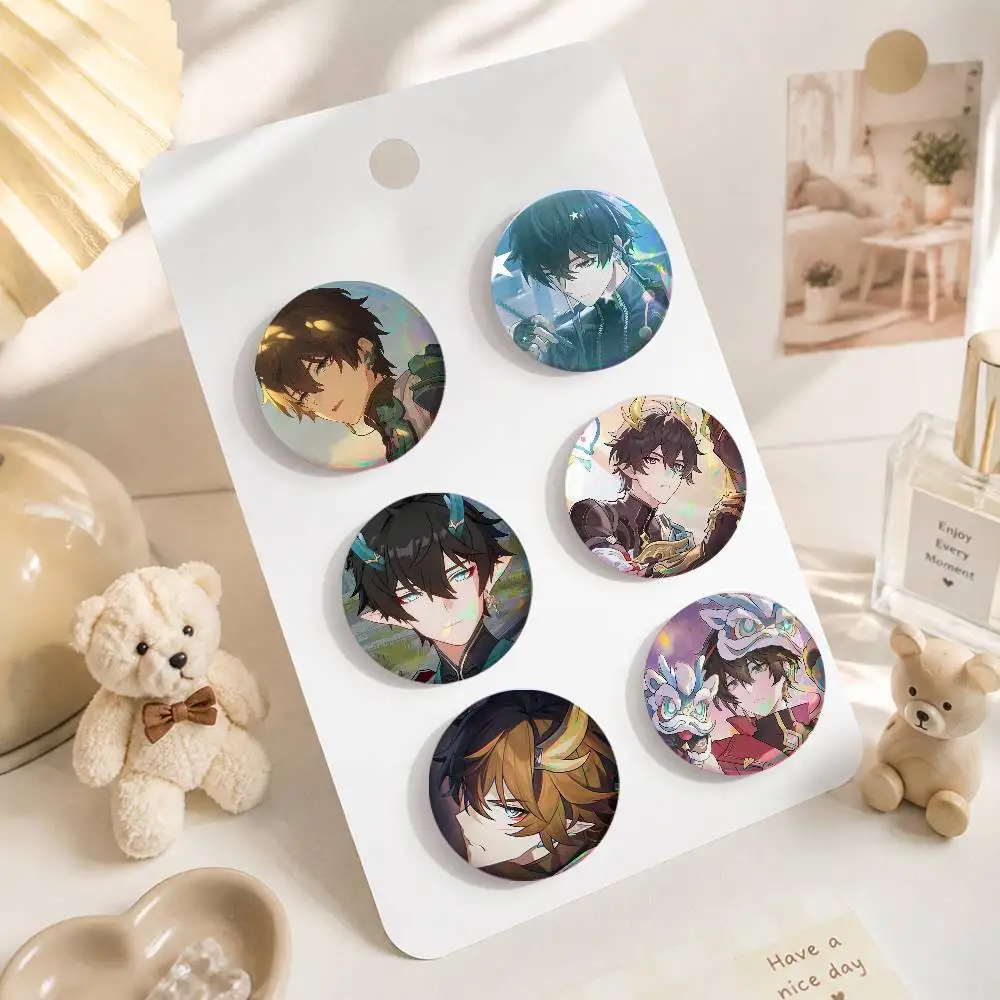 A-Honkai Star Rail Dan Heng Anime Round Badges, Brooches, Clothing Accessories, Birthday Gifts, Anime Conventions