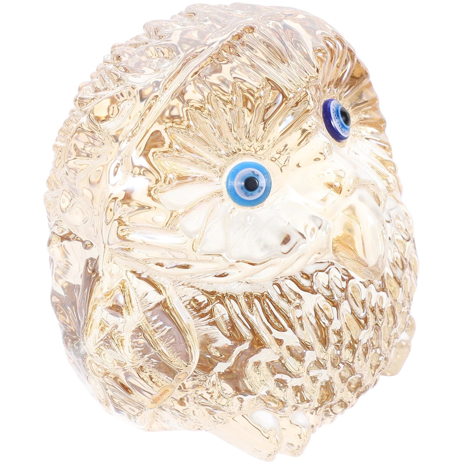 

Crystal Owl Decor Realistic White Cat Sculpture Home Supplies Tabletop nament Delicate Animal Craft Halloween Accent