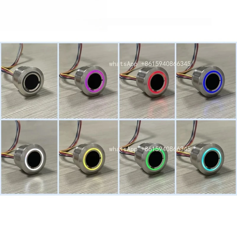 FOR R503-5V RGB LED DC5V UART Interface MX1.25-6pin Waterproof Capacitive Fingerprint Module Sensor Scanner